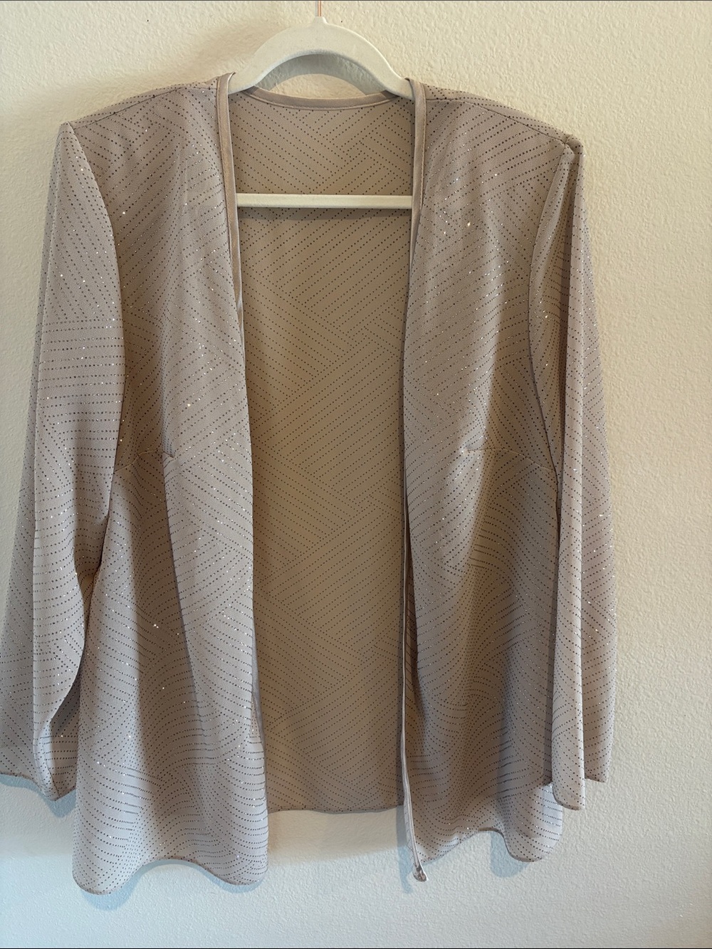 R&M Richards Blouse with Rhinestones and open front NWOT